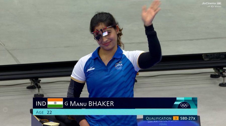 Manu Bhaker Clinches India S First Medal At Paris Olympics The