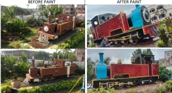 Heritage Locomotive at BNR Hotel In Puri Gets A New Look