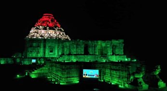 Hundred Monuments Illuminated to Mark 100 Cr COVID Vaccination