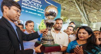FIH World Cup trophy gets a rousing welcome in Bhubaneswar