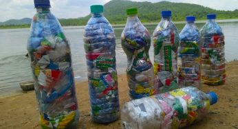 Angul Youths making Eco-bricks with plastic wastes