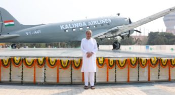 Biju Patnaik’s Iconic Dakota installed in front of Bhubaneswar Airport
