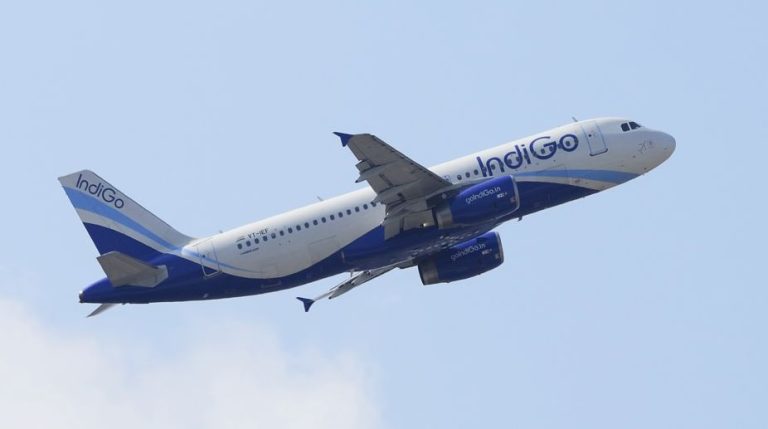 Indigo Airlines Airbus A320 Taking Off Near Mumbai Santacruz