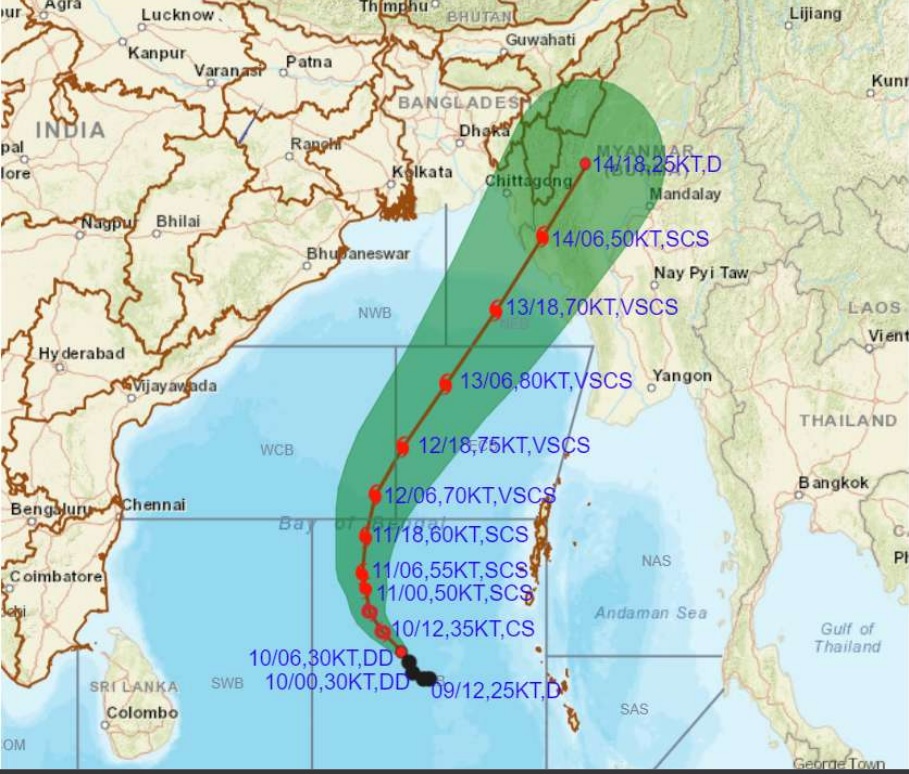 Deep Depression forms over BoB, to intensify into cyclone Mocha tonight