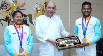 CM Naveen Patnaik Honours Odisha’s Hockey Stars Amit Rohidas and Deep Grace Ekka