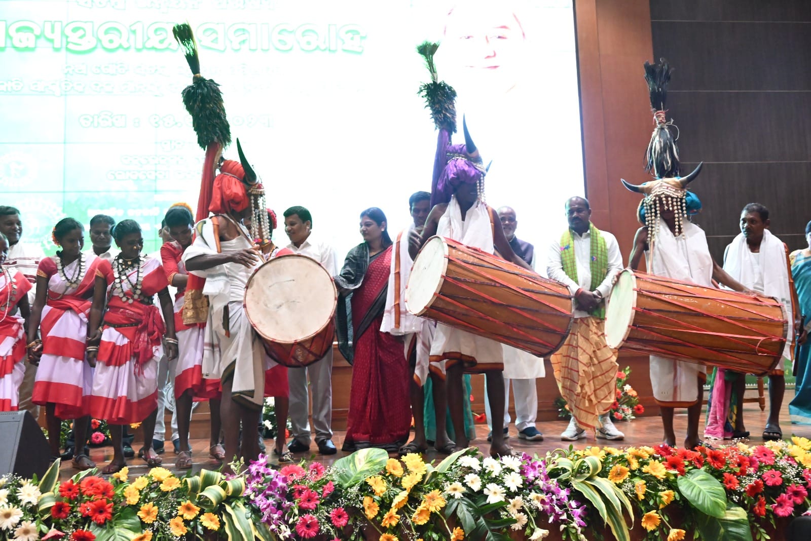 Odisha Govt distributes Musical Instruments and costumes to tribal