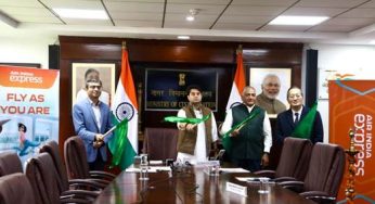 Aviation minister JM Scindia flags off Maiden flight connecting Ayodhya to Bangalore and Kolkata