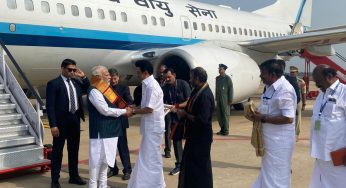 PM inaugurates, dedicates to nation and lays foundation stone of multiple development projects worth more than Rs 20,000 crores in Tiruchirappalli, Tamil Nadu