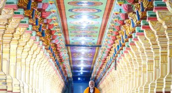 Prime Minister Narendra Modi, prayed at the Arulmigu Ramanathaswamy Temple for the good health and well-being of 140 crore Indians