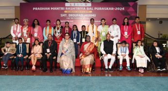 President Droupadi Murmu Felicitates Young Achievers with Pradhan Mantri Rashtriya Bal Puraskar