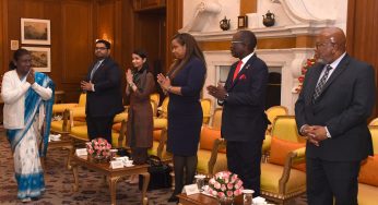President Droupadi Murmu Holds Meeting with UN General Assembly President Dennis Francis