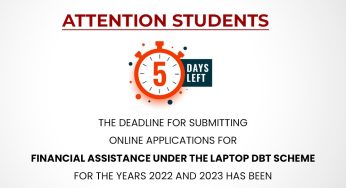 Odisha Govt Extends Deadline for Laptop DBT Financial Assistance Applications