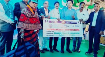 Special Train Flagged Off for Spiritual Pilgrimage of senior citizen in Odisha