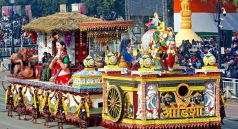 Odisha Tableau takes part in full dress rehearsal for Republic Day parade