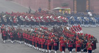 Grand ‘Beating Retreat’ Ceremony Enthralls at Historic Vijay Chowk