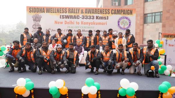 Union Minister Dr. Munjpara Mahendra Bhai Flags Off Siddha Wellness Rally & Awareness Campaign