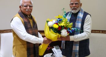 Chief Minister of Haryana, Manohar Lal Khattar, Holds Key Meeting with Prime Minister Narendra Modi