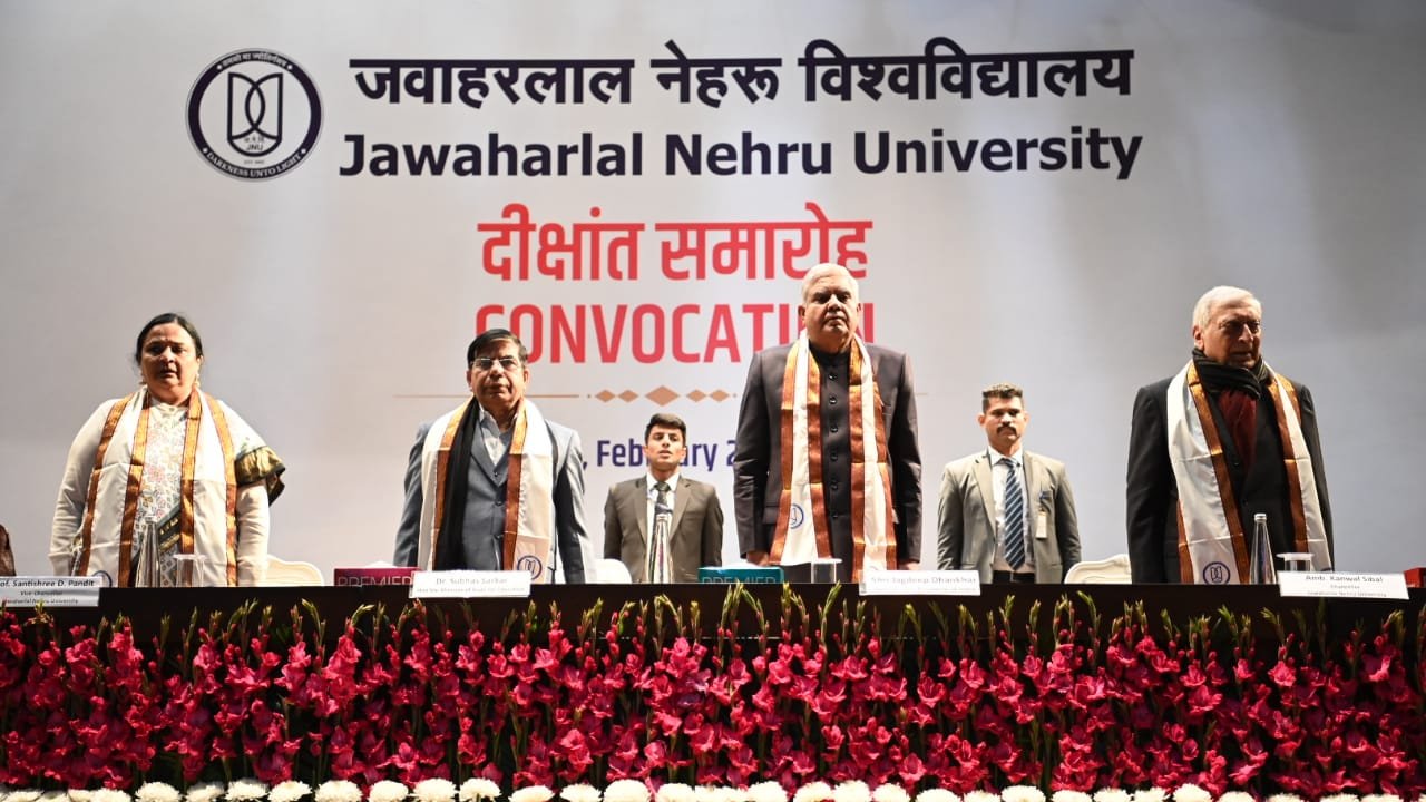 Vice-President Urges JNU Students to Challenge Misinformation and Uphold Constitutional Values