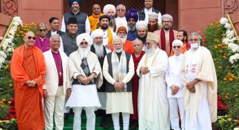 Prime Minister Modi Meets Religious Leaders from Indian Minorities Foundation
