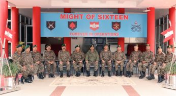 Lt Gen M.V. Suchindra Kumar Reviews Operational Preparedness at 16 Corps, Indian Army