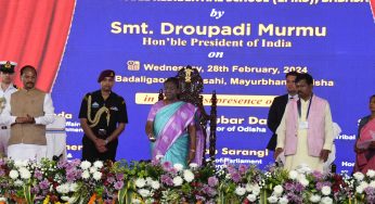 President Droupadi Murmu Initiates Major Development Projects in Rairangpur, Odisha
