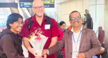 International Scholar Prof. Arlo Griffiths arrives in Bhubaneswar to attend World Odia Language Conference