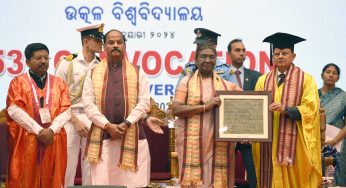 President Droupadi Murmu Inspires Graduates at Utkal University’s 53rd Convocation
