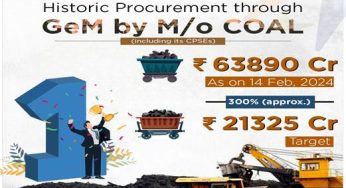 Ministry of Coal Surpasses GeM Procurement Target, Achieves Historic Milestone