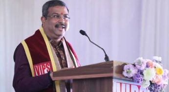 Union Minister Dharmendra Pradhan Commends Graduates at VIPS Technical Campus Convocation