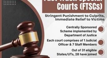 Central Government Extends Fast Track Special Courts Scheme for Swift Justice in Sexual Offence Cases