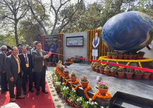 Union Minister Kiren Rijiju Unveils MoES Selfie Point, a Stunning Earth Globe Selfie Spot