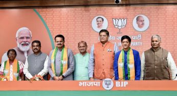 Bhartruhari Mahtab, Sidhant Mohapatra and Damayanti Beshra joins BJP