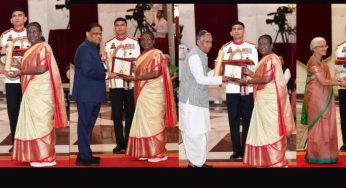 President Droupadi Murmu Presents Bharat Ratna to Distinguished Recipients