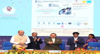 Union Minister Dr. Jitendra Singh Launches ‘Common Fellowship Portal’ to Streamline Research Applications