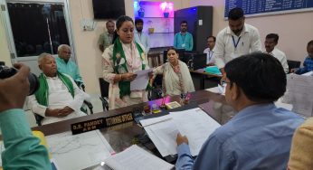 Lalu Prasad’s daughter, Rohini Acharya files her nomination from Saran In Bihar