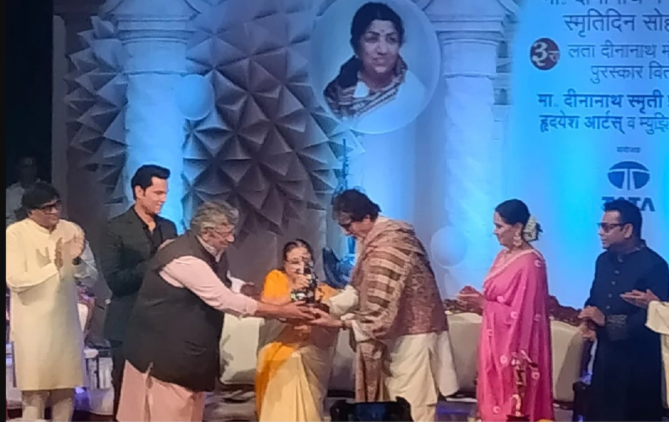 Amitabh Bachchan, AR Rahman honoured at 3rd Lata Deenanath Mangeshkar Awards