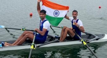 Nitin-Salman Pair wins Gold in Asian Cup Rowing Event
