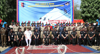 NCC Flagged Off for 87th Mountaineering Expedition to Mount Kang Yatse-II