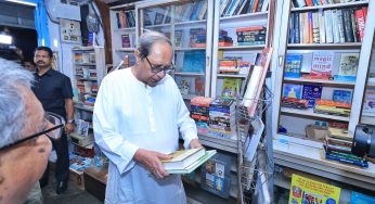 Odisha CM Naveen Patnaik Visits Bookstore after hectic election campaign