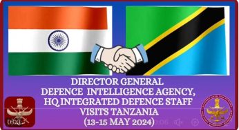 Indian Defence Intelligence Chief Visits Tanzania to Strengthen Bilateral Ties