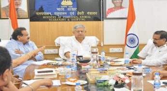 Union Minister Rajiv Ranjan Singh Chairs Briefing Meeting on Fisheries, Animal Husbandry, and Dairying