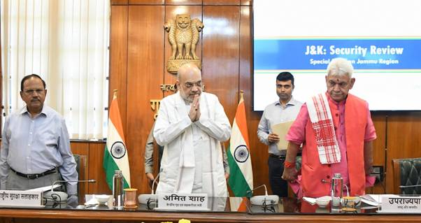 Union Home Minister Amit Shah Reviews Jammu and Kashmir Security
