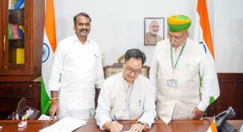 Kiren Rijiju Assumes Office as Union Minister of Parliamentary Affairs