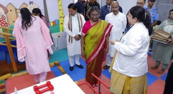 President Droupadi Murmu Visits Pt. Deendayal Upadhyaya National Institute for Persons with Physical Disabilities
