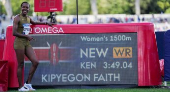 Athletics: Kipyegon Breaks World 1500m Record In Paris