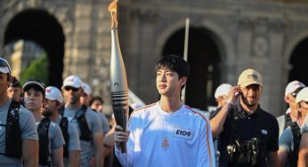 BTS’ Jin Lights Up Paris as Olympic Torchbearer