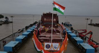 First of Two Advanced Frigates for Indian Navy Launched at Goa Shipyard