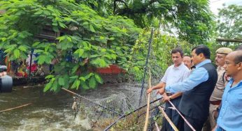 Union Minister Sarbananda Sonowal Inspects Drainage System in Dibrugarh, Calls for Sustainable Solution to Artificial Floods
