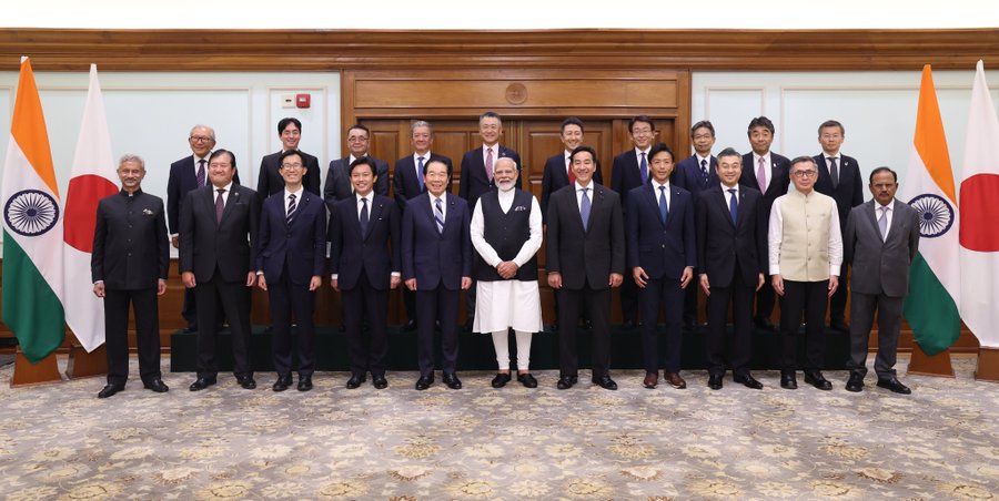 PM Modi Meets Japanese Delegation to Strengthen India-Japan Ties