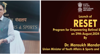 Union Minister Dr. Mansukh Mandaviya Launches “RESET” Programme to Empower Retired Athletes